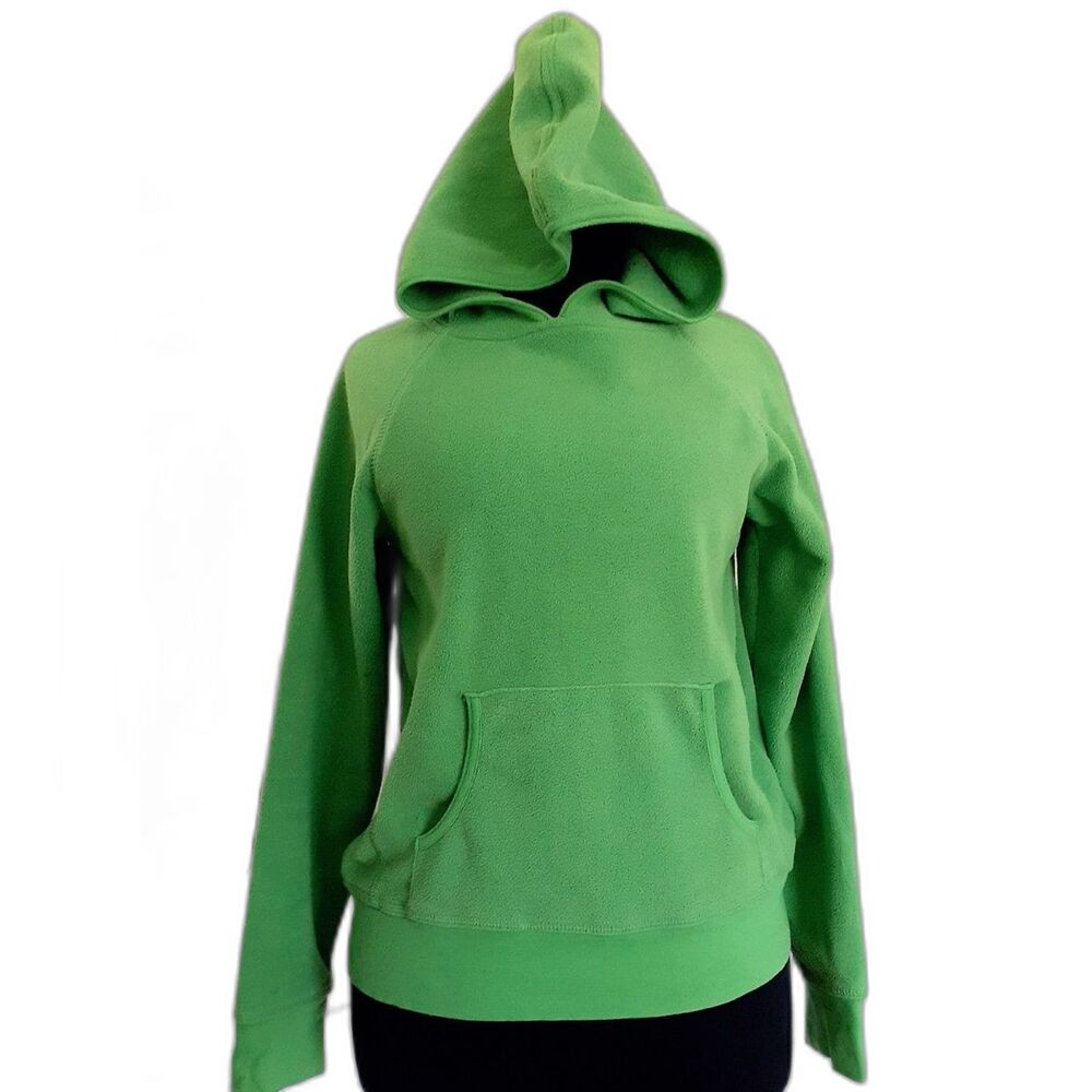 HYP Green Fleece Pullover Hoodie Small